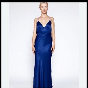 Capri Slip Dress In Cobalt